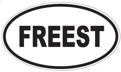 FREEST - Oval Sticker