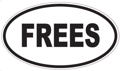 FREES - Oval Magnet