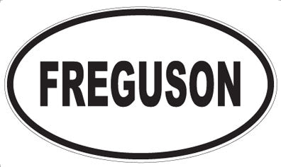 FREGUSON - Oval Magnet