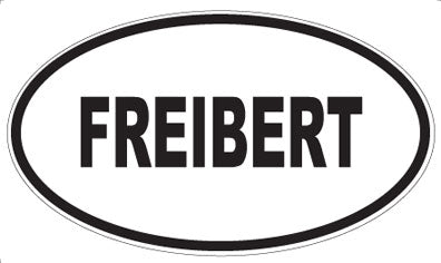 FREIBERT - Oval Sticker