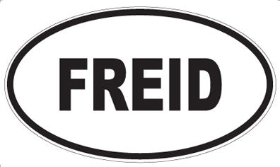 FREID - Oval Sticker