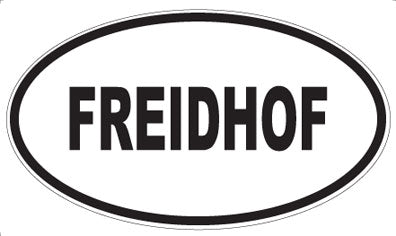 FREIDHOF - Oval Magnet