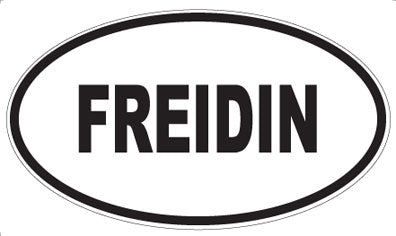 FREIDIN - Oval Magnet