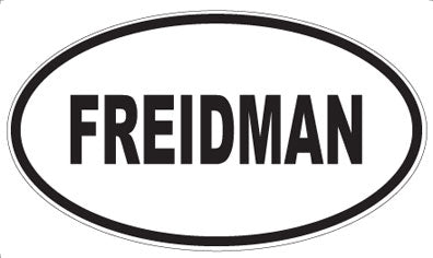 FREIDMAN - Oval Magnet
