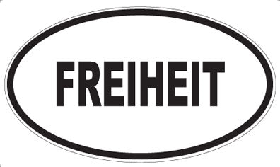 FREIHEIT - Oval Sticker