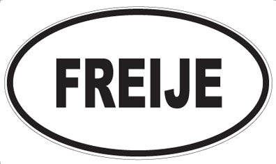 FREIJE - Oval Sticker