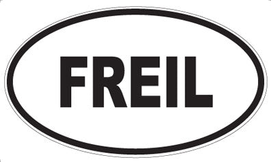 FREIL - Oval Sticker