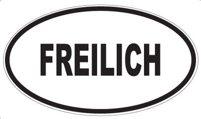 FREILICH - Oval Sticker