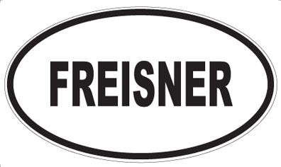 FREISNER - Oval Sticker