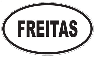 FREITAS - Oval Sticker
