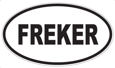 FREKER - Oval Sticker