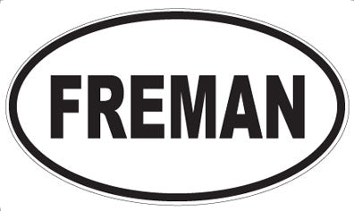 FREMAN - Oval Magnet
