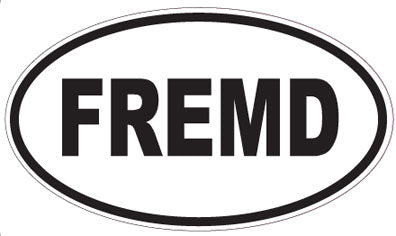 FREMD - Oval Sticker