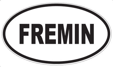 FREMIN - Oval Sticker
