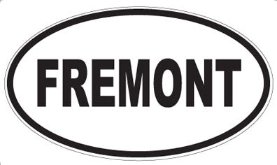 FREMONT - Oval Magnet