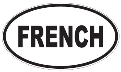 FRENCH - Oval Magnet