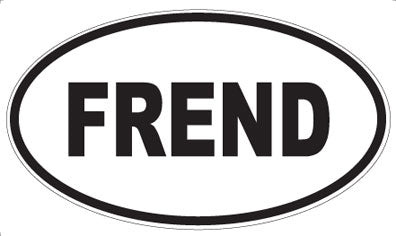 FREND - Oval Sticker