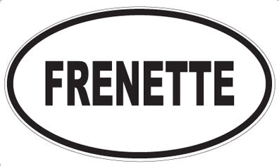 FRENETTE - Oval Magnet