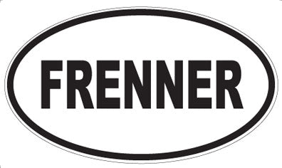 FRENNER - Oval Sticker