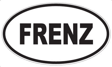 FRENZ - Oval Sticker