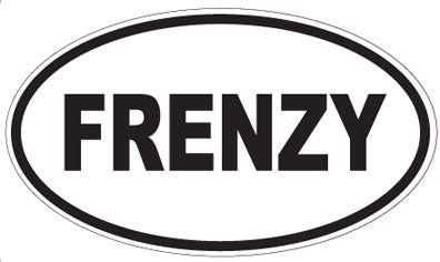FRENZY - Oval Sticker