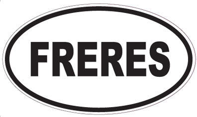 FRERES - Oval Sticker