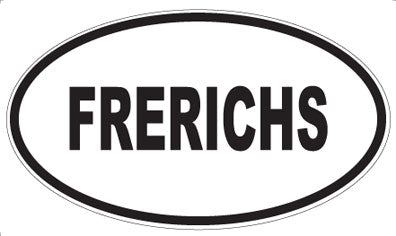 FRERICHS - Oval Sticker