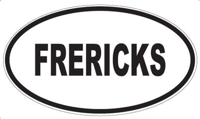 FRERICKS - Oval Magnet