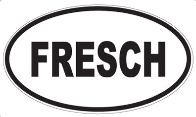 FRESCH - Oval Magnet