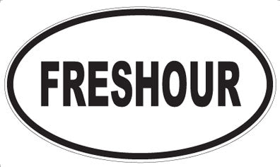 FRESHOUR - Oval Sticker