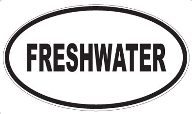 FRESHWATER - Oval Sticker