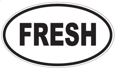 FRESH - Oval Magnet