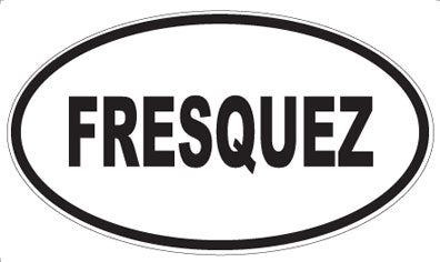 FRESQUEZ - Oval Sticker
