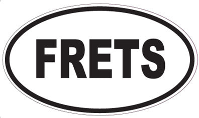 FRETS - Oval Sticker