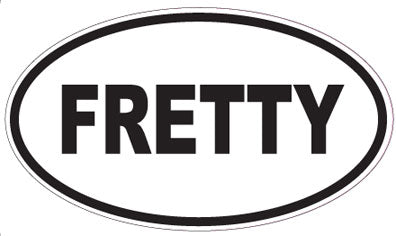 FRETTY - Oval Sticker