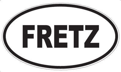 FRETZ - Oval Magnet