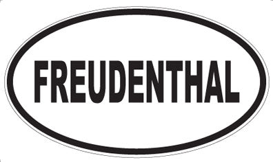 FREUDENTHAL - Oval Sticker