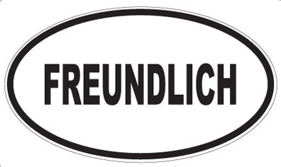FREUNDLICH - Oval Magnet