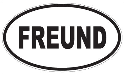FREUND - Oval Magnet