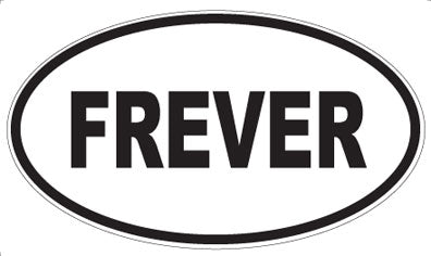 FREVER - Oval Sticker