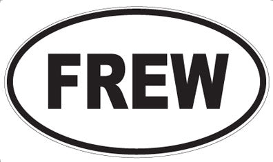 FREW - Oval Sticker