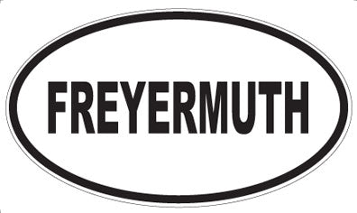 FREYERMUTH - Oval Sticker