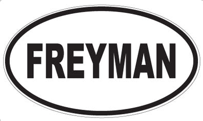 FREYMAN - Oval Magnet