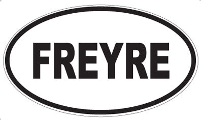 FREYRE - Oval Sticker