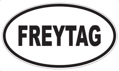 FREYTAG - Oval Sticker