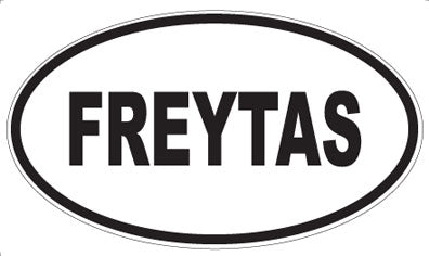 FREYTAS - Oval Magnet