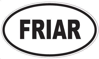 FRIAR - Oval Magnet