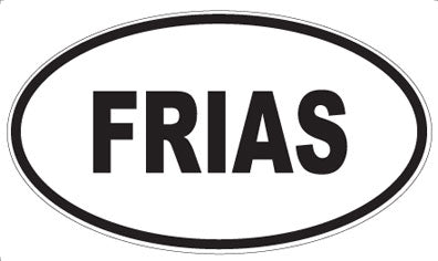 FRIAS - Oval Magnet