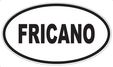 FRICANO - Oval Sticker
