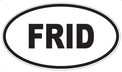 FRID - Oval Sticker